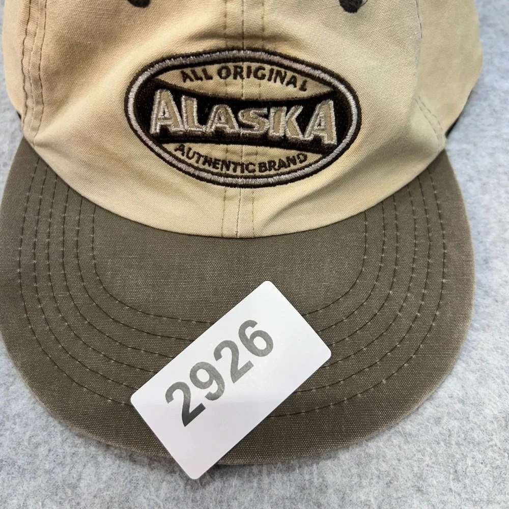 Alaska Authentic Brand Mens Tan Alaskan Brewing Co Baseball Hat Adjustable OSFM